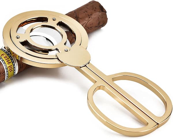 Cigarklipper i rustfrit stål med dobbelt klinge - Cigarklipper tilbehør - Guillotinklipper