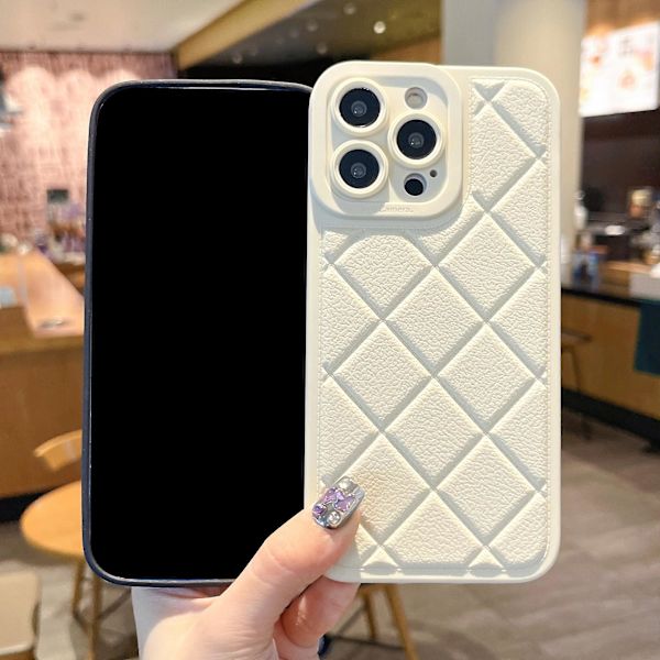 iPhone 13 Pro Max TPU -kotelo, rombikuviolla, naarmuuntumaton puhelinkotelo Brown