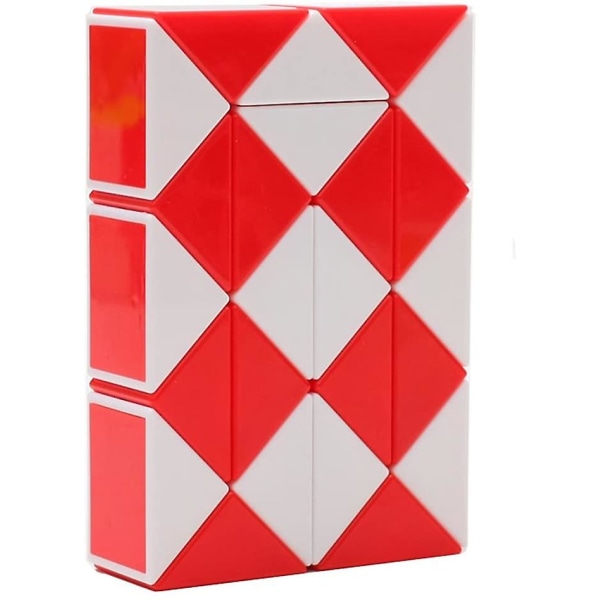 24 block Variety Magic linjal Plast Magic Snake Cube Slumpmässig färg