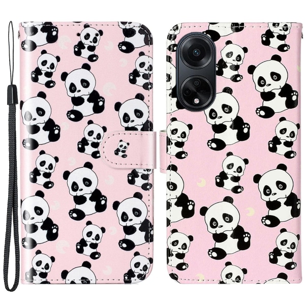 For Oppo A98 5g Case Pu Leather+tpu Wallet Pattern Printed Mobile Phone Cover