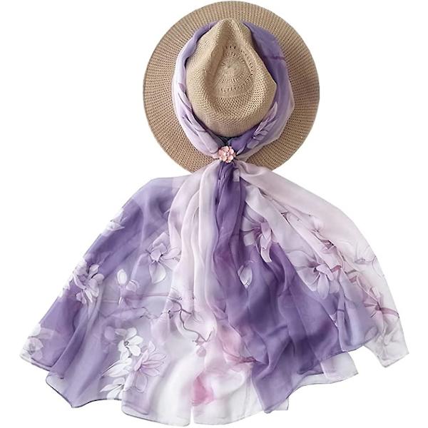 Silketørklæde til kvinder 100% silketørklæder lette elegante gaver Style 4