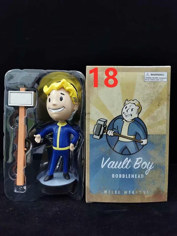 Fallout Vault Boy Bobble Head PVC Actionfigur Samleobjekt Model Legetøj Style 18