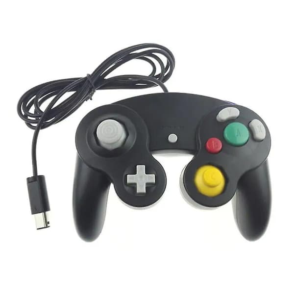 Kablet Gamepad til Ngc Gc-spil til Gamecube-controller til Wii &wiiu Gamecube til Joystick Joypad-spiltilbehør Gamepads Black 1PCS