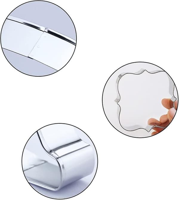 10 stk rustfritt stål bakeform kakeform kakeform kjeks konditori kake