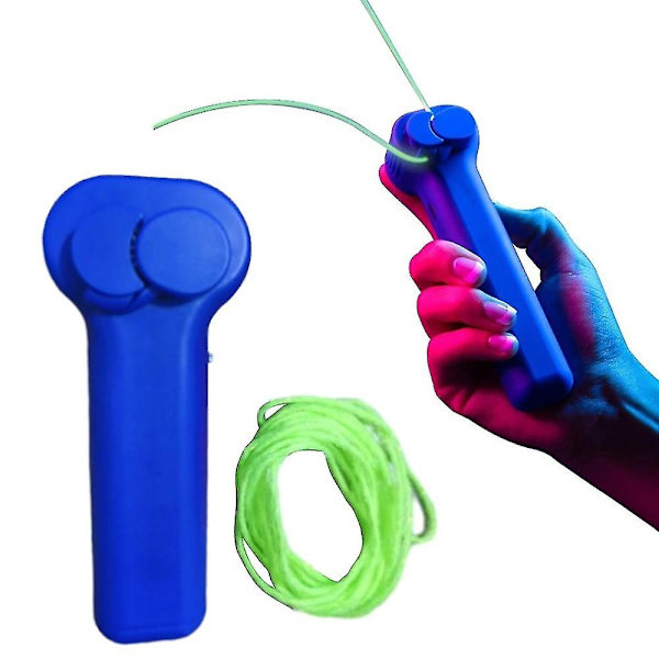 Glöd-i-mörkret ringlasso, repkastare propeller, ringlasso repkastare Green rope