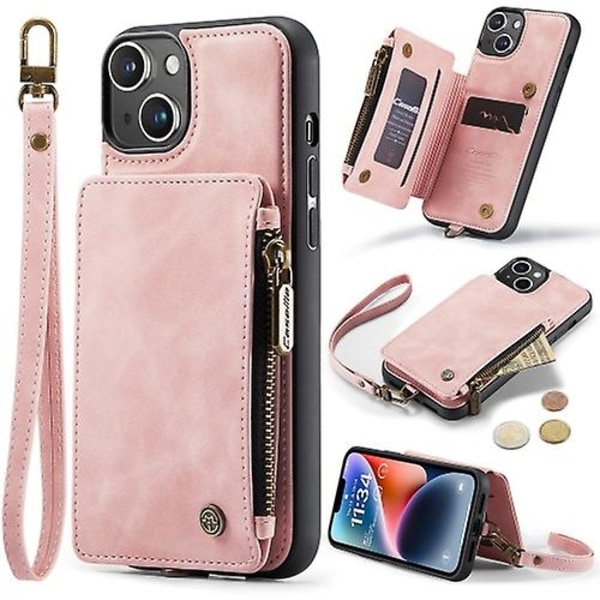 For Iphone 15 Caseme C20 Multifunctional Rfid Leather Mobile Phone Case