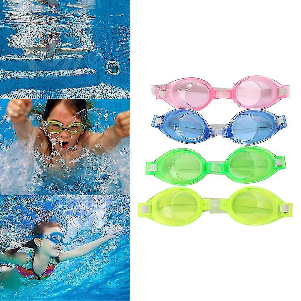 Barnens silikon vattentäta anti-dimma pool simglasögon glasögon, grönt, 160*43mm