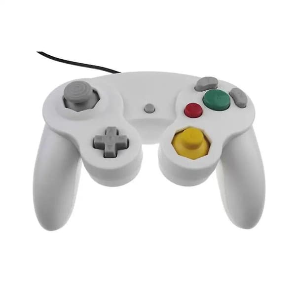 Kablet Gamepad til Ngc Gc-spil til Gamecube-controller til Wii &wiiu Gamecube til Joystick Joypad-spiltilbehør Gamepads White 1PCS