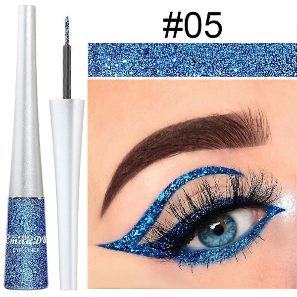 16 Pakkausta Värillistä Glitter-pölyä Glitter-silmänympärysvoiteita
