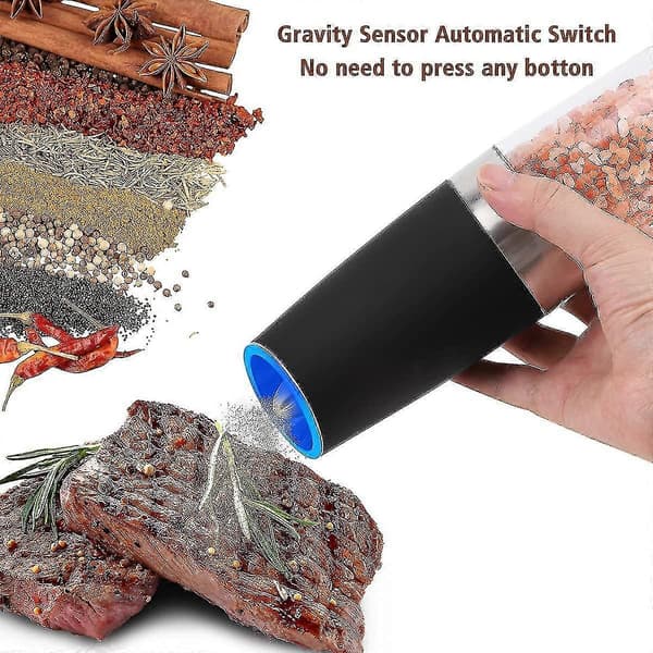 Gravity Pepparkvarn Elektrisk, Salt- och Pepparkvarn, 2-pack