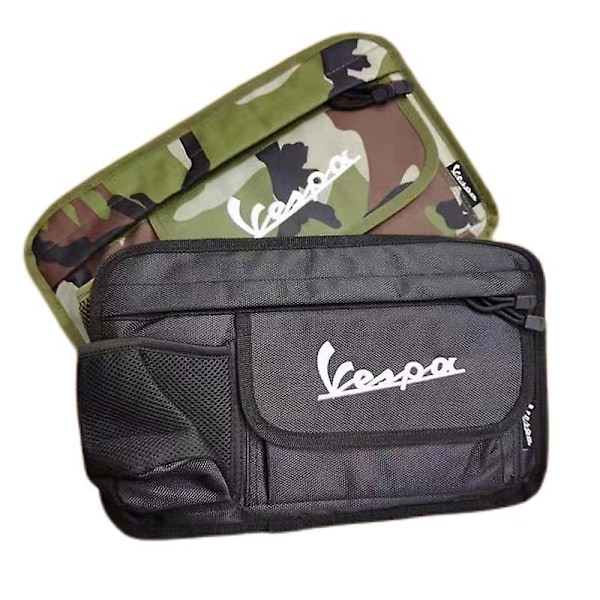 Vanntett hanskepose lerretsoppbevaringspose for Piaggio Vespa Scooter Gts Lx Lxv Sprint Primavera 150 300 motorsykkeltilbehør Brown