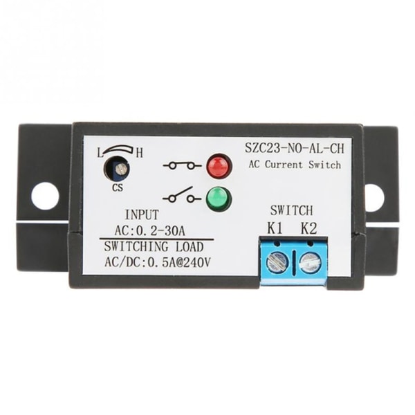 Justerbar strømsensor, normalt åben strømsensor 0,2-30a Szc23 No/al/ch