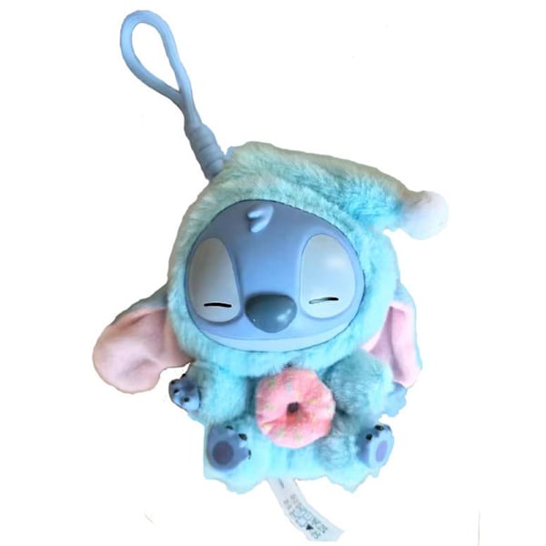 Ny vedhæng, sød Stitch vinyl plyslegetøj, skoletaske, rygsæk, dukke nøglering, plysdukke vedhæng Sleepy donuts