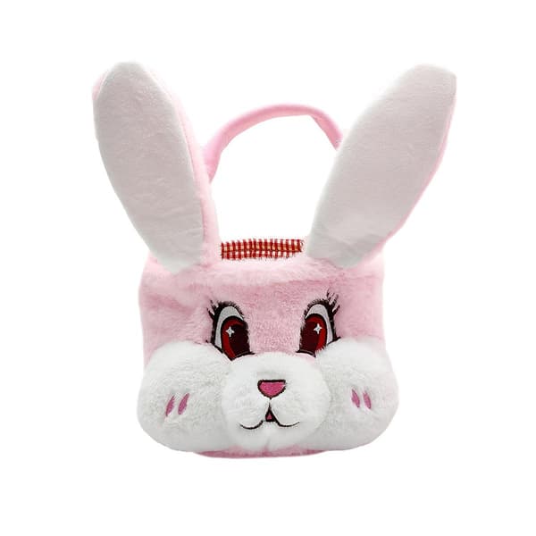 Plush Ko Easterkorg Plush Ko Easterkorg Plyschdocka Pink rabbit