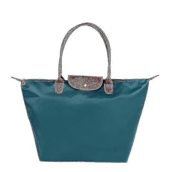 Dametasker Satchel New Long Champ Le Pliage HUIDA S blackish green