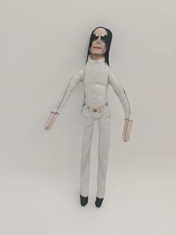 5 set MJ Michael Jackson 28 cm böjbara plyschleksaker