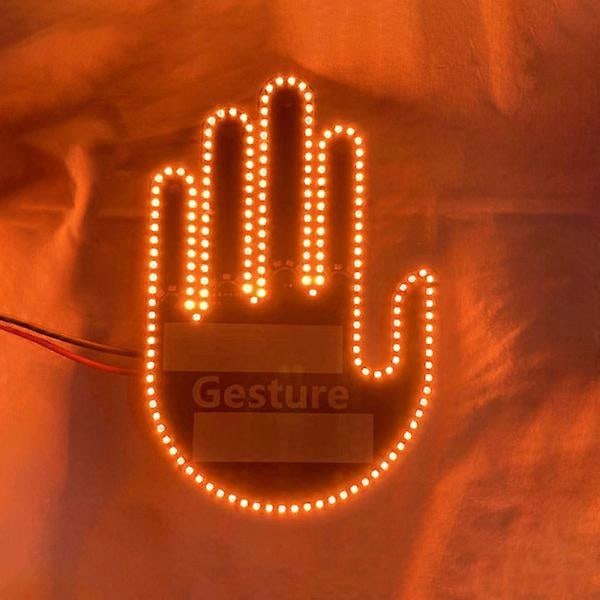 Morsom fingergestlampe med fjernkontroll