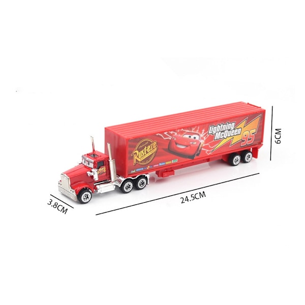 7-pakkauksen Lightning McQueen Jackson Storm K Uncle Truck -valumuovimallit Cars✦