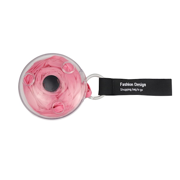 Stilig og kreativ sammenleggbar handleveske gjenbrukbar stor kapasitet tote Pink