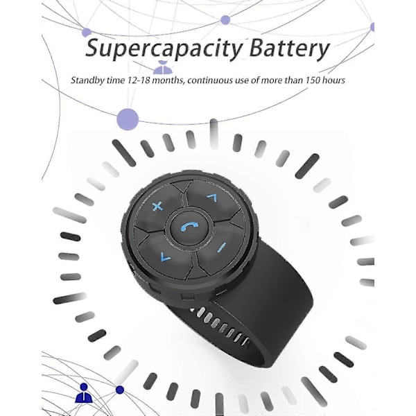 Bluetooth Fjernkontroll Smarttelefon Trådløs Bluetooth Media Knapp Fjernkontroll