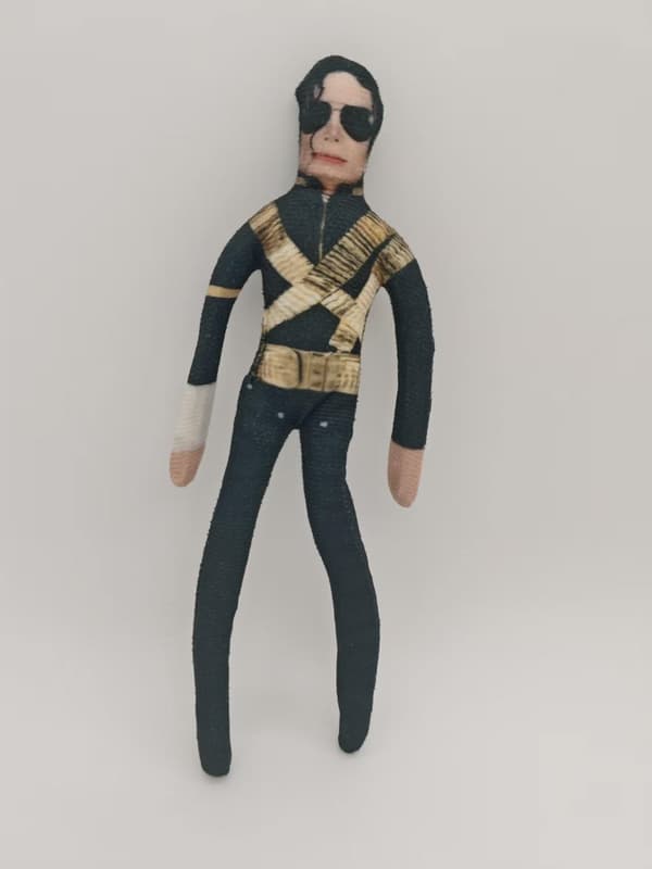 5 set MJ Michael Jackson 28 cm böjbara plyschleksaker
