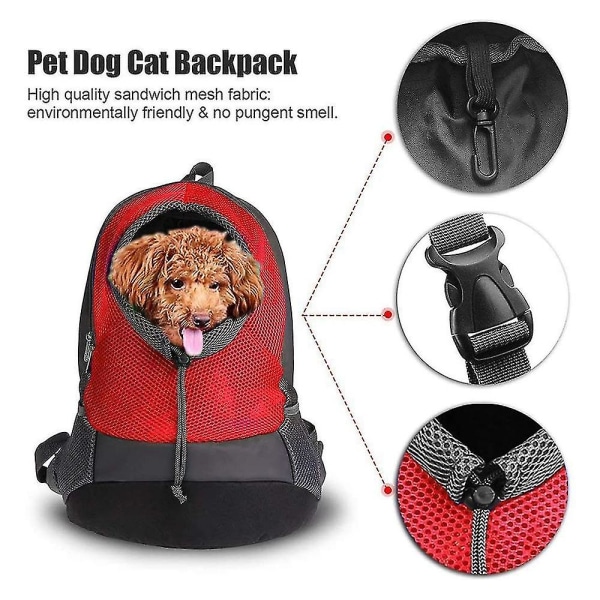 Pet Carrier Ryggsäck, Hund Katt Front Pack Andas design