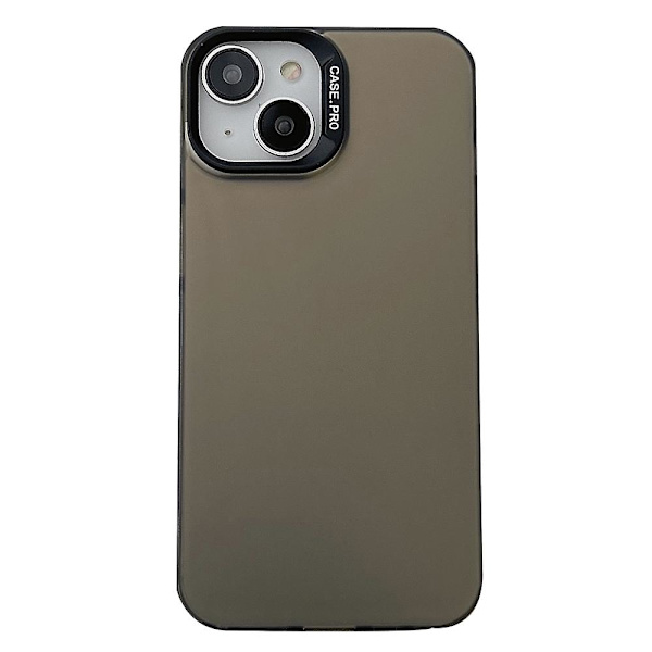 For Iphone 13 6.1 tommers fingeravtrykkfri matt telefondeksel gjennomsiktig Tpu+pc bakdeksel Black