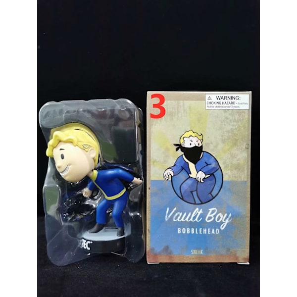 Fallout Vault Boy Bobble Head PVC Actionfigur Samleobjekt Model Legetøj Style 3