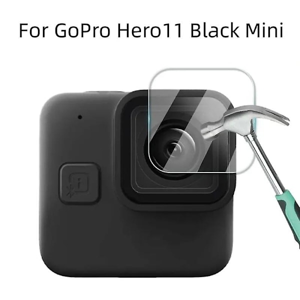 Gopro Hero 11 Black Mini -suojakotelo, silikoninen suojakotelo toimintakameralle, törmäyssuojakotelo karkaistulla lasilinssikalvolla Blue