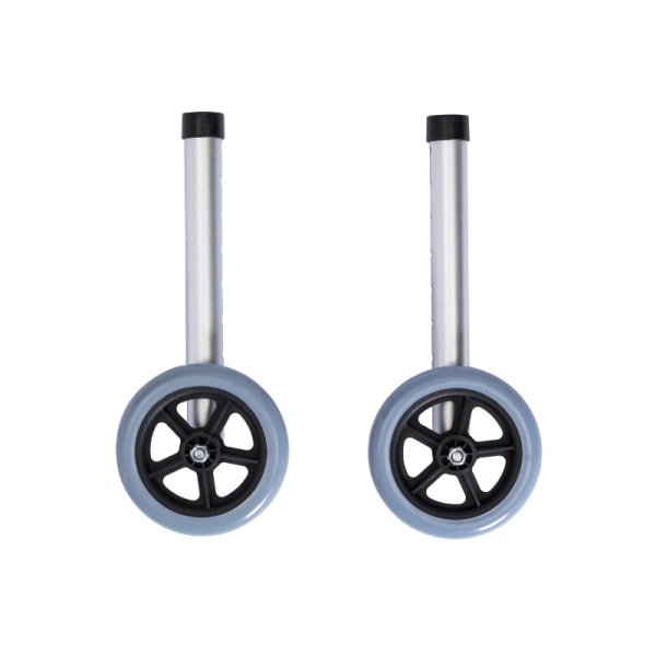 2 stk Walker Wheels Erstatning Justerbar for Eldre Funksjonshemmede Tilbehør Aluminiumlegeringsben