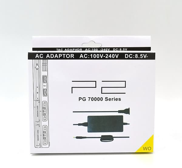 Verkkolaite PS2 PS2 70000 -konsolille, AC-laturi US