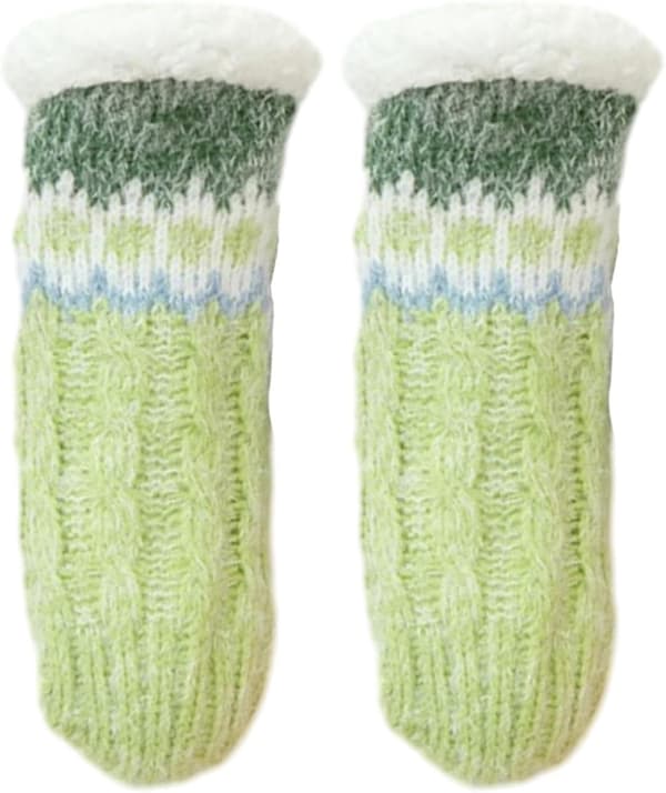 Vintertofflor - Universal Lambswool Fluffy Socks med enkel storlek, damkläder för spelrum, matsal, vardagsrum, sovrum, studierum