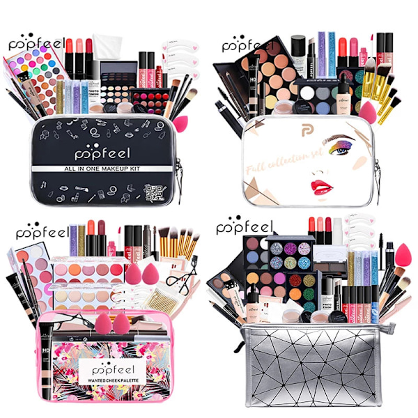 POPFEEL Makeup Sæt til Begyndere, Makeup til Piger KIT005B 28pcs