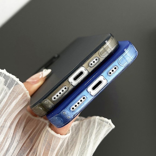 Iphone 13 6.1 tuuman sormenjäljetön mattapuhelimen kuori läpikuultava Tpu+pc takakansi Purple