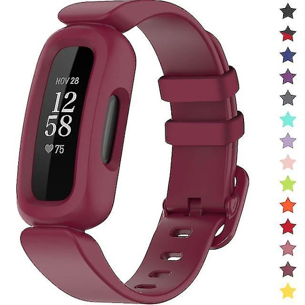 Treingi Bands For Fitbit Ace 3 Kids Silicone Waterproof Bracelet Accessories Sports Watch Strap Replacement For Fitbit Ace 3 Boys Girls