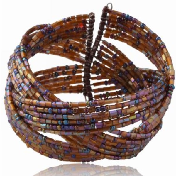 Hematitiske Chunky Perler Stræk Akryl Armbånd