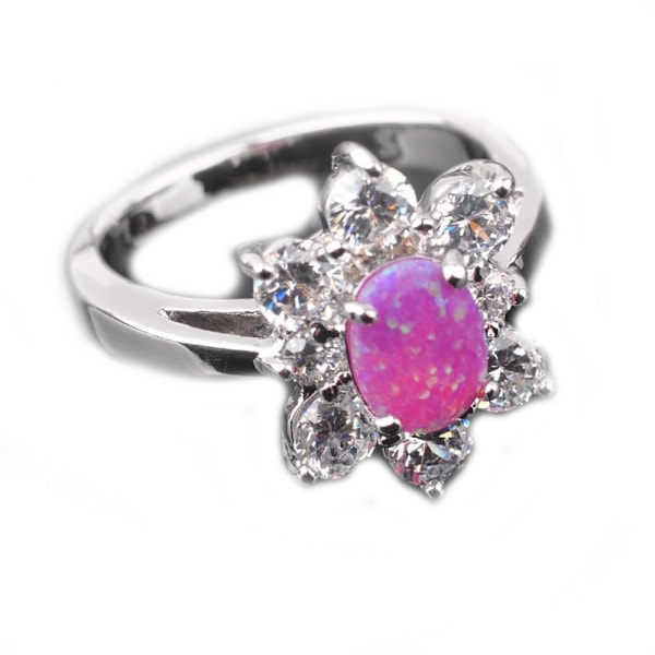 Silversmycken filled ring ROSA Brand Opal 19