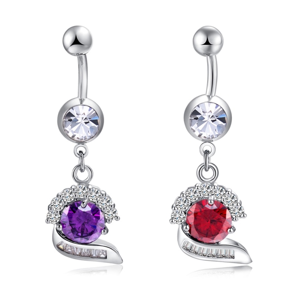 Navle-Belly Button Ring Kropspiercing LILA