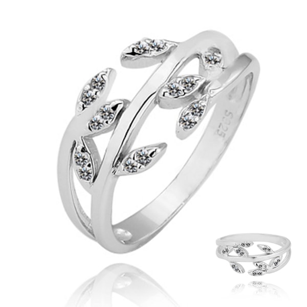 Eksklusiivinen 925 hopea .01CT CZ-sormus 17