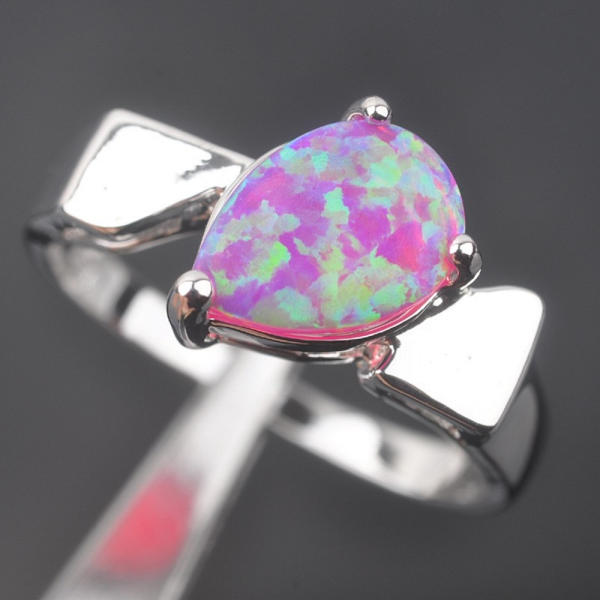 Silversmycken filled ring ROSA Brand Opal 19