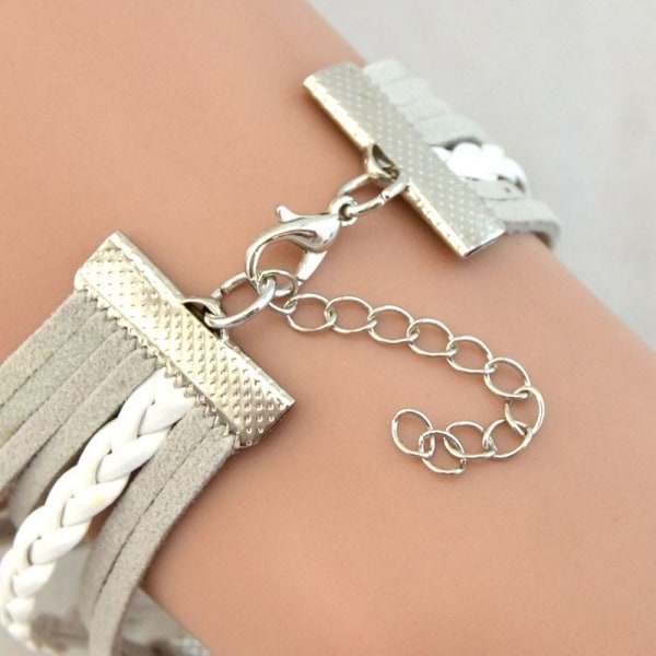 Strass love ängel vingar Armband 5