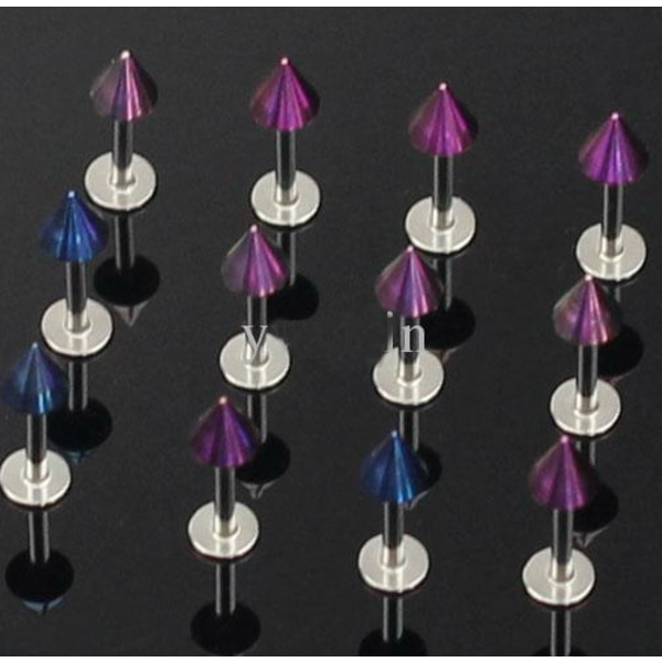 Labret og læbepiercing LILA