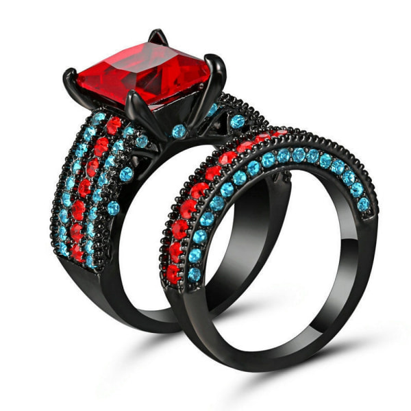 10K Sort Guldbelagt Ring 17