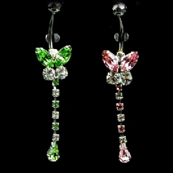 Navle Smykke piercing rosa