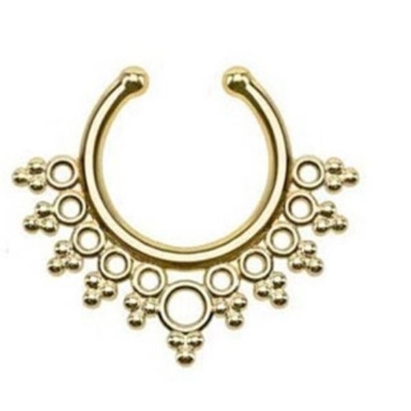 Næseringe Krops Piercing Falsk Septum Clicker