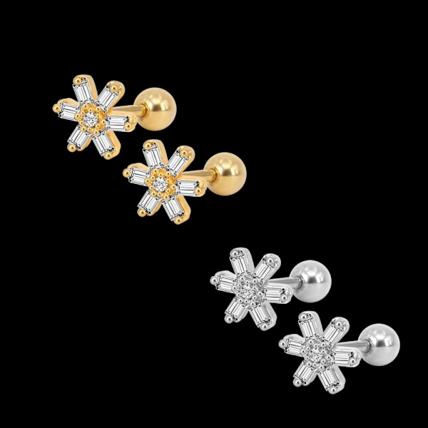 Tragus Piercing Øresmykke 1 stk guld