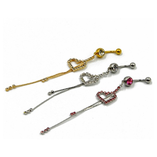 Navle-Belly Button Ring Kropspiercing 316l Stål GULD