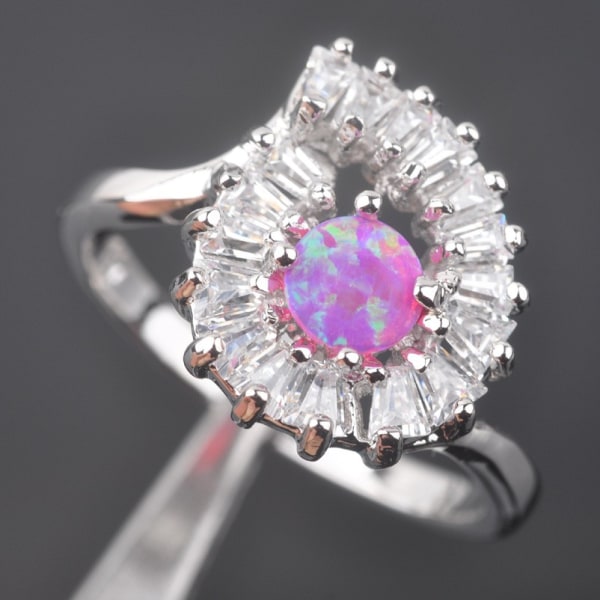 Silversmycken filled ring ROSA Brand Opal 18