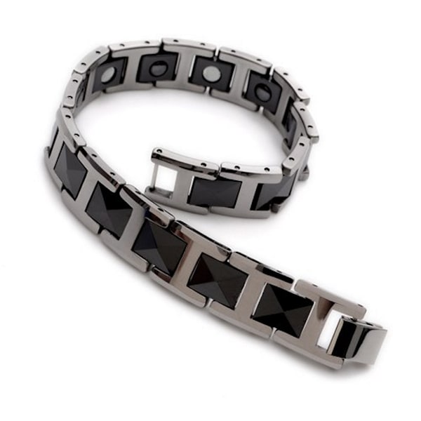 Volfram magnetiskt armband silver
