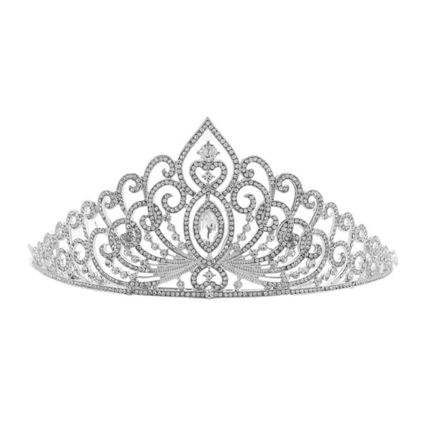 Lyx kristall  bröllop hår krona tiara